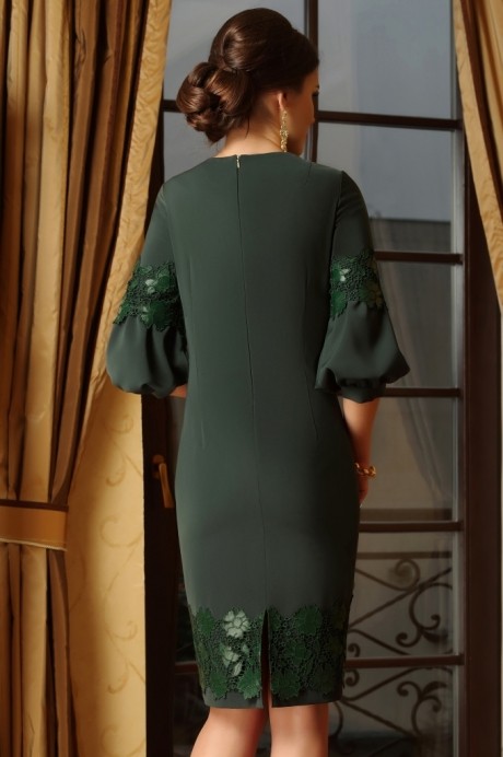 Вечернее платье Lissana 3247 зеленая сосна размер 50-54 #4