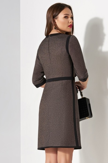Платье Lissana 3339 коричневый размер 42-46 #4