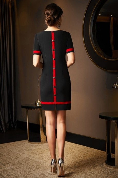 Вечернее платье Lissana 3530 черный+красный размер 46-50 #2