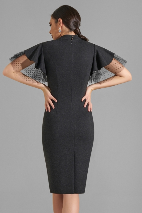 Вечернее платье Lissana 3803 темный графит размер 48-52 #4