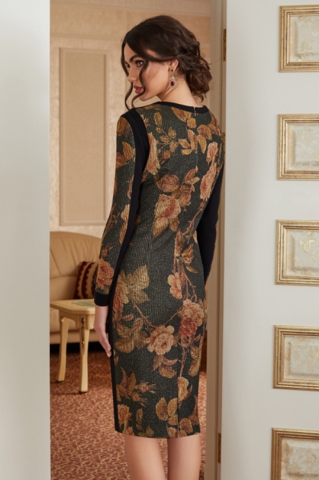 Платье Lissana 3871 олива с черным размер 50-54 #6