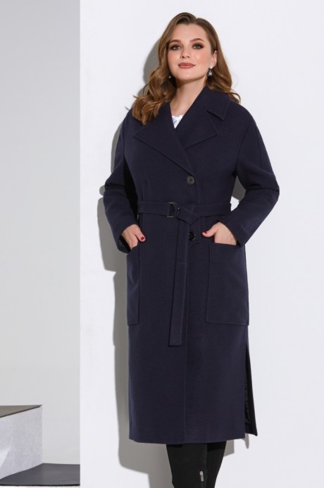 Пальто Lissana 4116 синий размер 46-50 #2