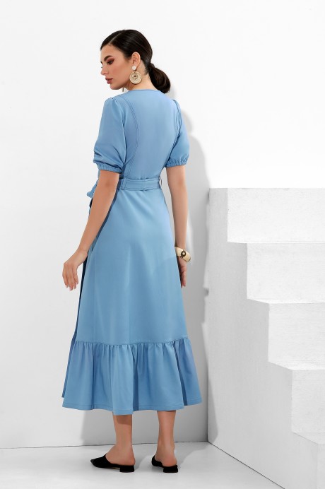 Платье Lissana 4208 голубой джинс размер 46-50 #4