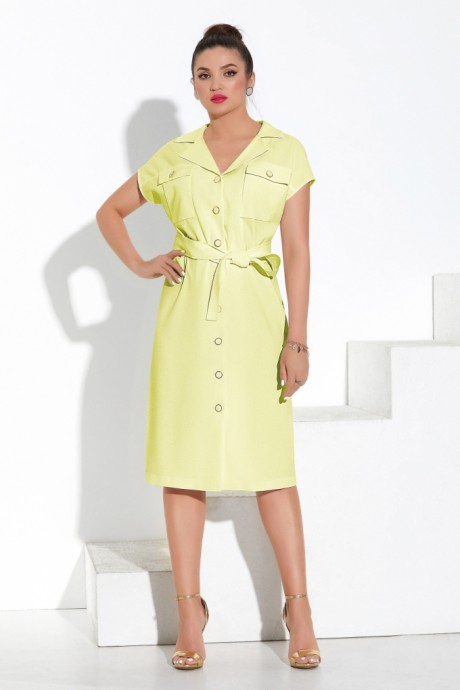 Платье Lissana 4347 лимонное безе размер 50-54 #1