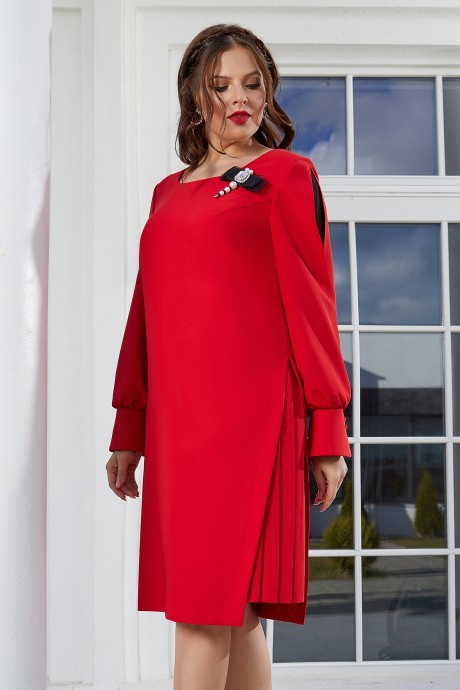 Платье Lissana 4615 красный размер 50-54 #2