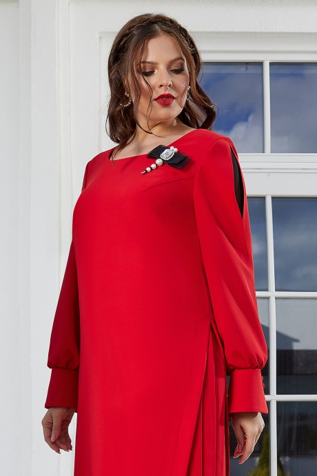 Платье Lissana 4615 красный размер 50-54 #3