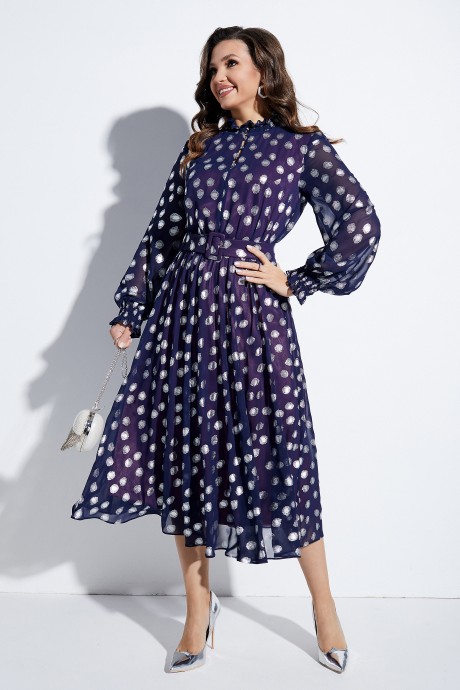 Вечернее платье Lissana 4616 синий размер 48-52 #1