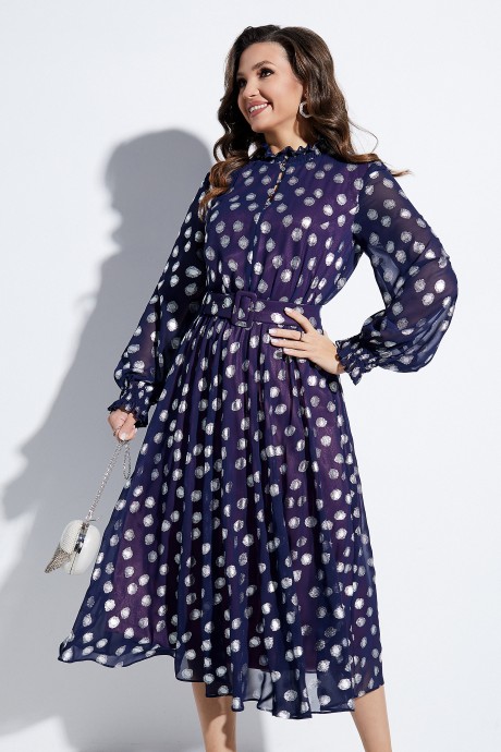 Вечернее платье Lissana 4616 синий размер 48-52 #2