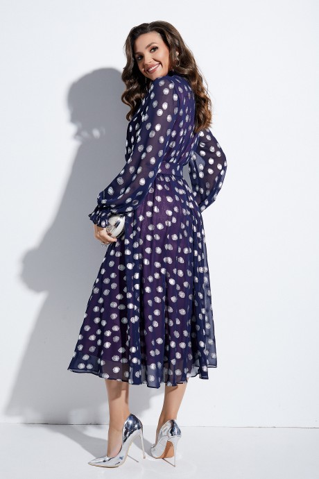 Вечернее платье Lissana 4616 синий размер 48-52 #3