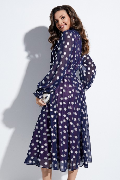 Вечернее платье Lissana 4616 синий размер 48-52 #4