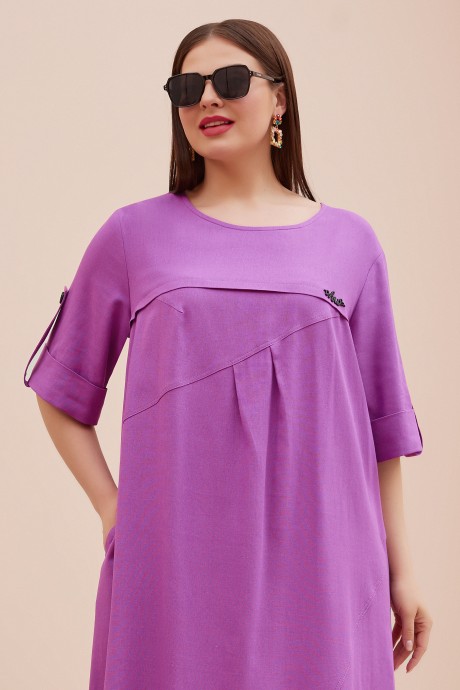 Платье Lissana 4864 фиолетовый размер 56-60 #2