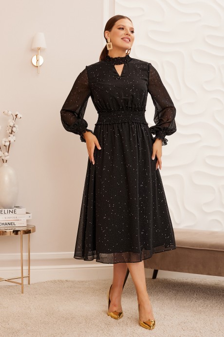 Платье Lissana 4772 черный размер 50-54 #1