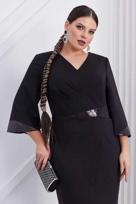 Вечернее платье Lissana 4835 черный размер 54-58 #2