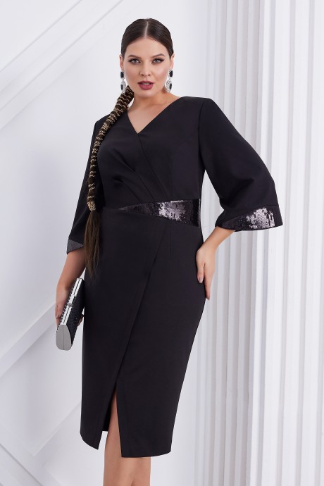 Вечернее платье Lissana 4835 черный размер 54-58 #4