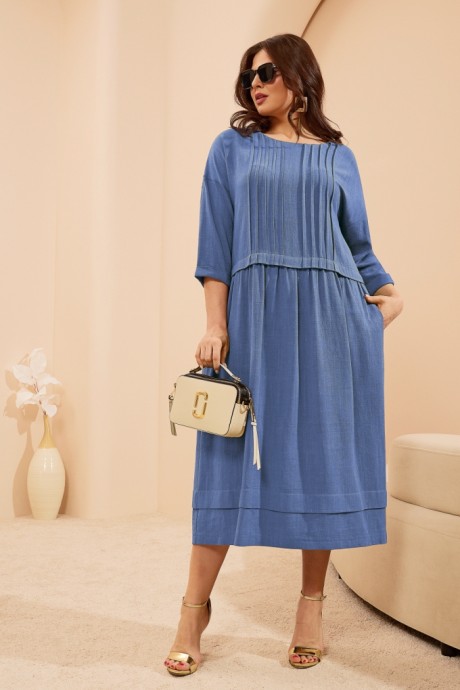 Платье Lissana 4676 синий размер 50-54 #1
