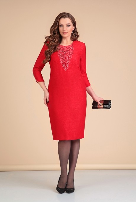 Вечернее платье Мишель Стиль 645 красный размер 54-58 #1