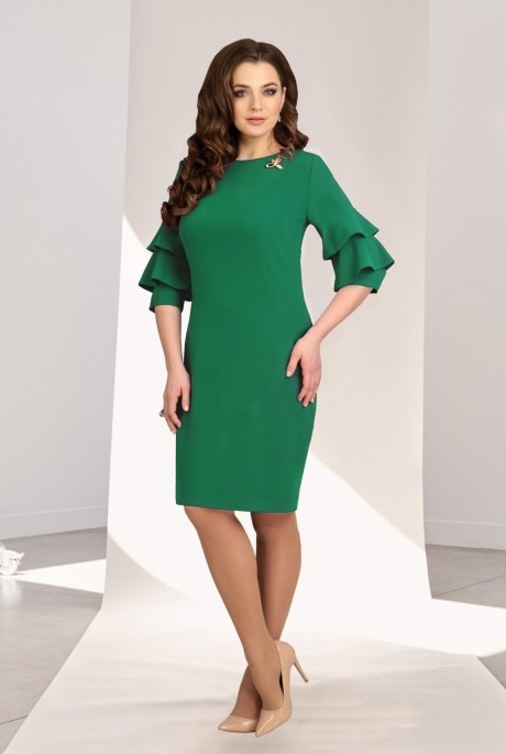 Вечернее платье Мишель Стиль 662 зелёный размер 50-54 #1