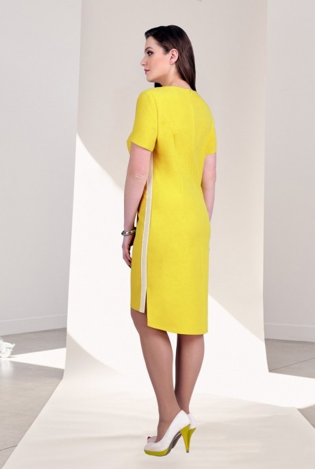 Платье Мишель Стиль 690 жёлтый размер 52-56 #2