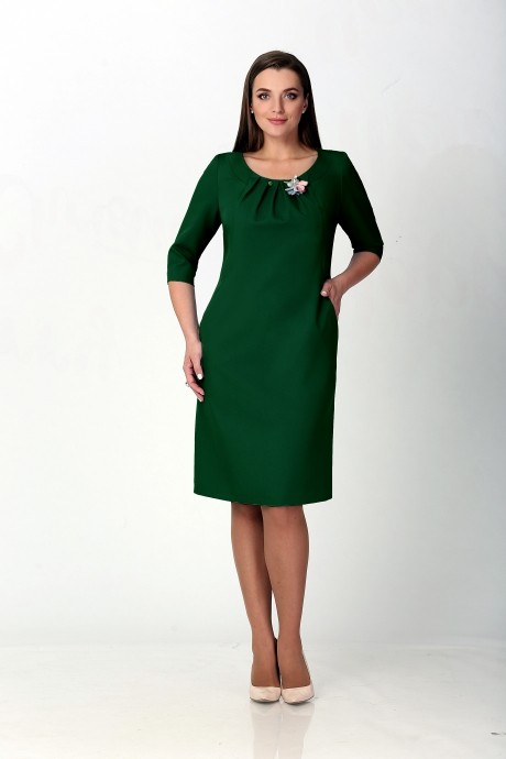 Вечернее платье Мишель Стиль 712 зеленый-бутылка размер 50-60 #1