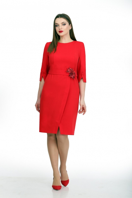 Вечернее платье Мишель Стиль 749 красный размер 48-52 #1