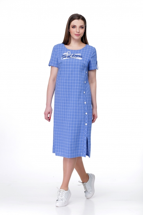 Платье Мишель Стиль 767 голубой размер 52-56 #1