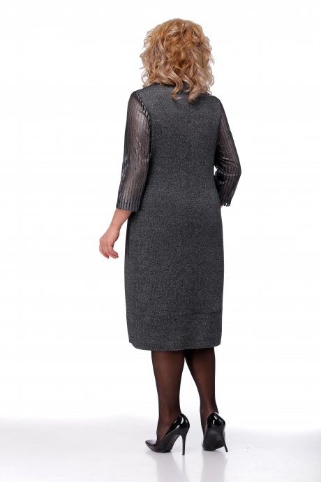 Платье Мишель Стиль 812 серо-серебристый размер 52-56 #3