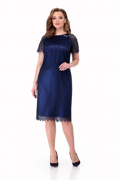 Вечернее платье Мишель Стиль 916 синий размер 50-54 #1