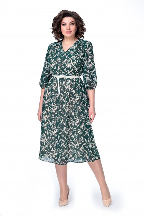 Платье Мишель Стиль 1037 /3 бежево-зеленый размер 50-54 #1