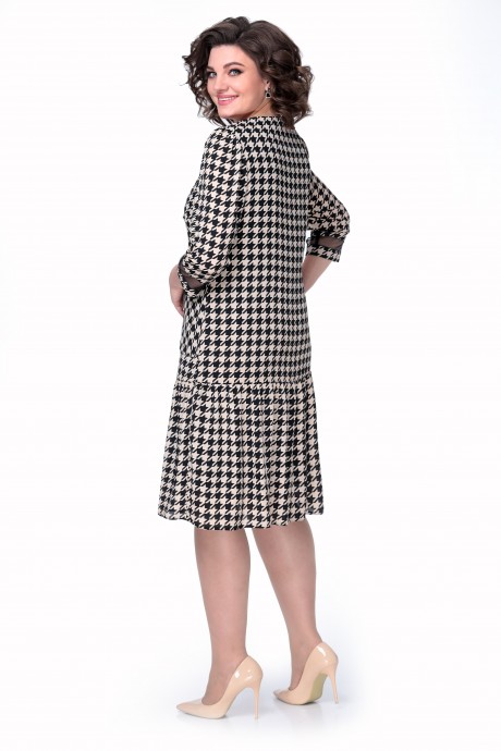 Платье Мишель Стиль 1036 Черно-бежевый размер 50-56 #3
