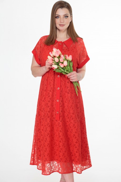 Платье Мишель Стиль 1055 красный размер 52-56 #1