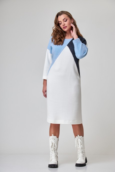 Платье Мишель Стиль 1077 белый размер 46-50 #1