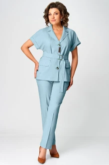 Брючный костюм Мишель Стиль 1279 -1 голубой
