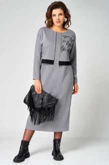 Платье Мишель Стиль 1343 серый