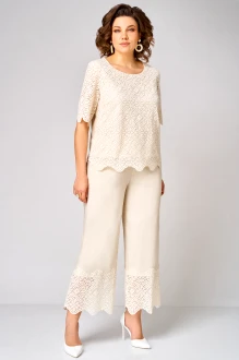 Брючный костюм Мишель Стиль 1362 двойка бежевый