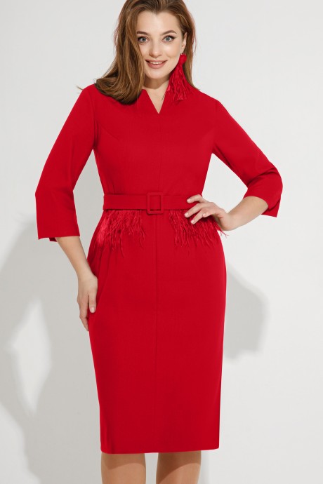 Платье Vizanti 8074 красный размер 50-56 #2