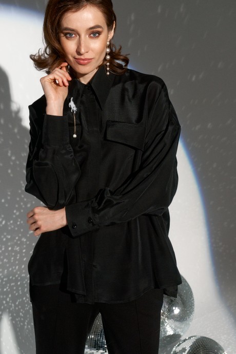 Блузка Vizanti 9124 черный размер 44-50 #2