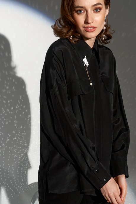 Блузка Vizanti 9124 черный размер 44-50 #3