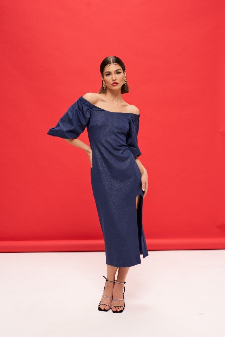 Вечернее платье Vizanti 9360 синий размер 42-48 #2