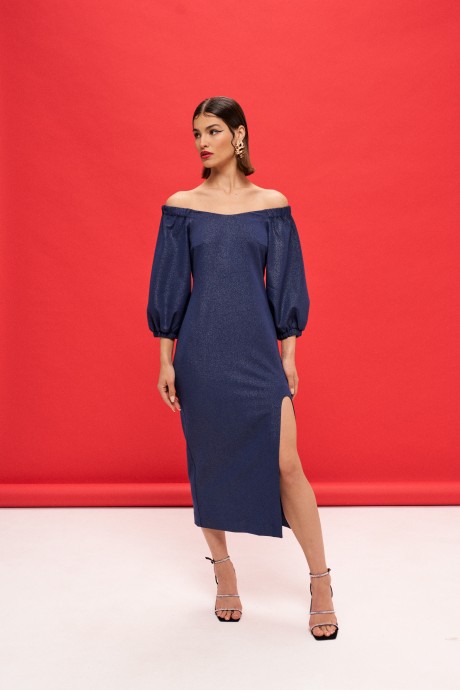 Вечернее платье Vizanti 9360 синий размер 42-48 #4