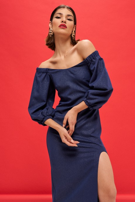 Вечернее платье Vizanti 9360 синий размер 42-48 #5