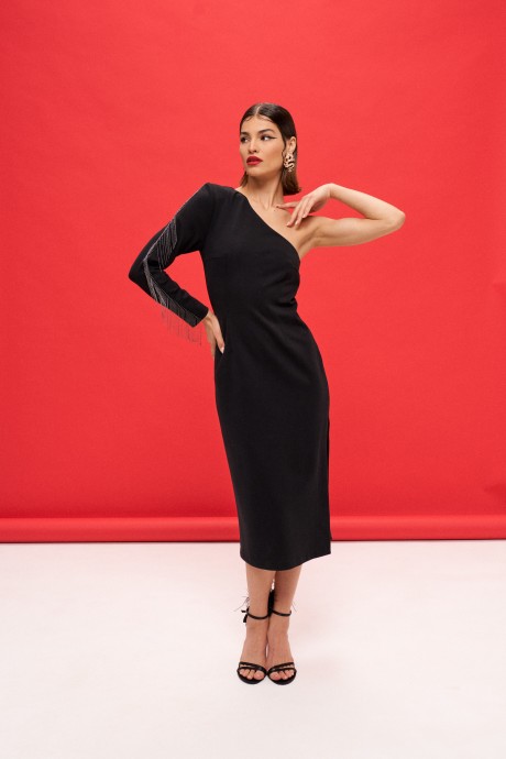 Вечернее платье Vizanti 9388 черный размер 42-48 #2