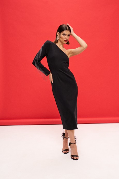 Вечернее платье Vizanti 9388 черный размер 42-48 #3