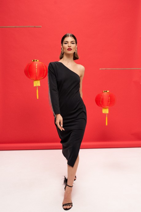 Вечернее платье Vizanti 9388 черный размер 42-48 #4