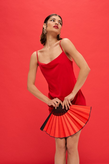 Вечернее платье Vizanti 9390 красный размер 42-46 #5