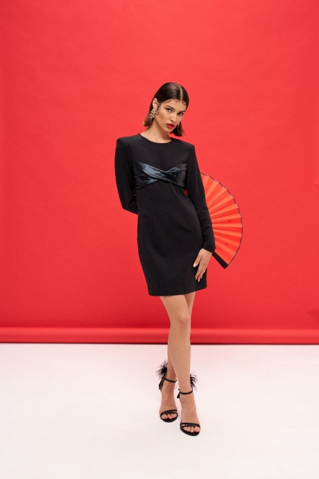 Вечернее платье Vizanti 9393 черный размер 42-46 #2