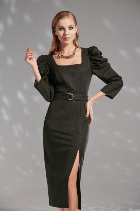 Вечернее платье Vizanti 8096 черный размер 42 #2
