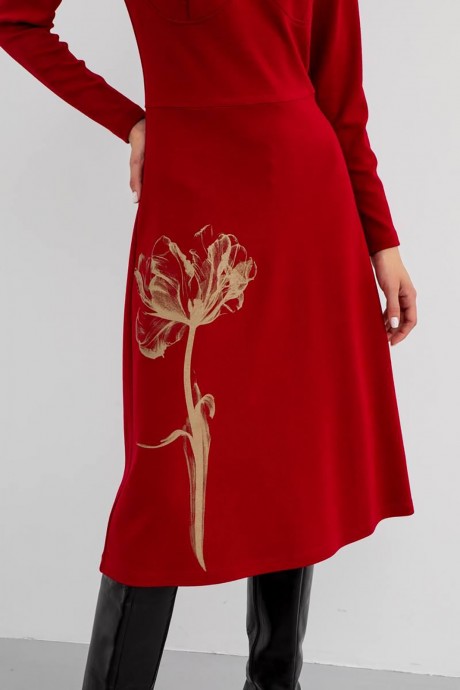 Платье Vizanti 9317 рубиновый размер 42-50 #2