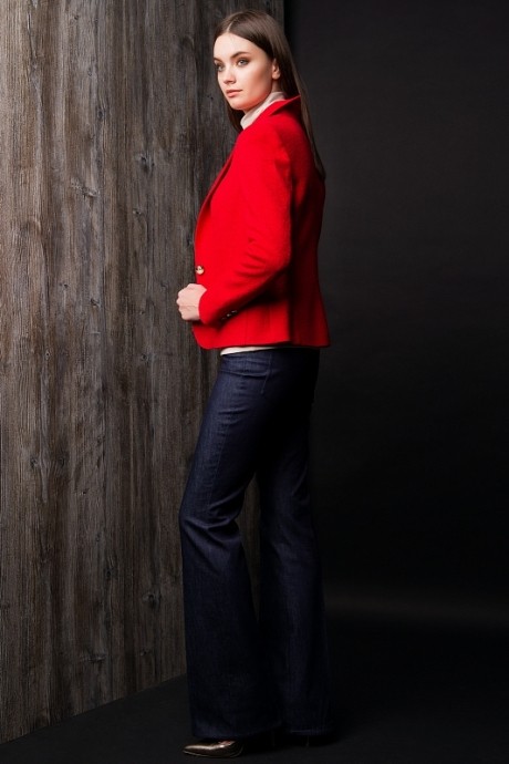 Жакет (пиджак) Nova Line 1747 красный размер 42-52 #3