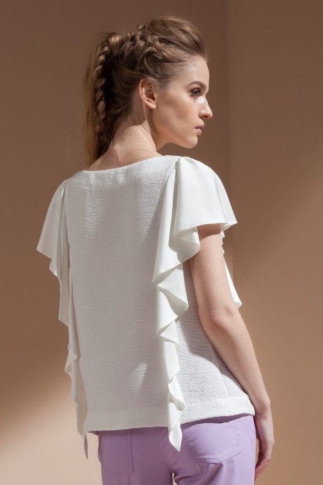 Блузка, туника, рубашка Nova Line 2826 белый размер 42-48 #3