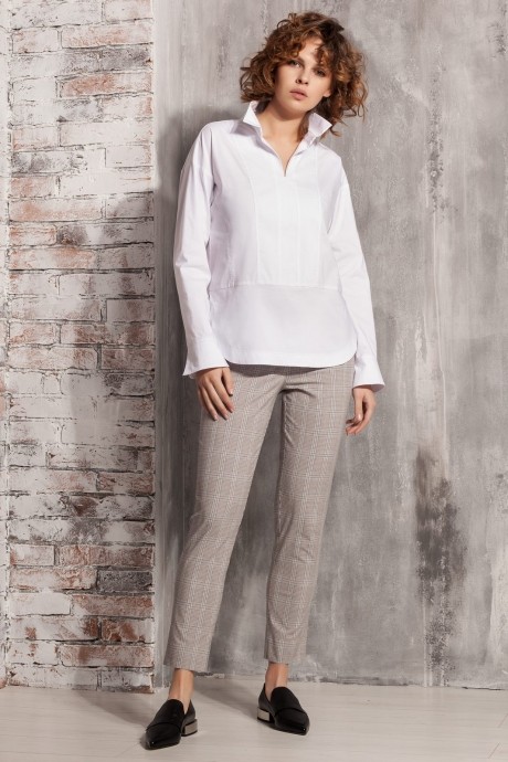 Блузка, туника, рубашка Nova Line 20078 белый размер 42-50 #2